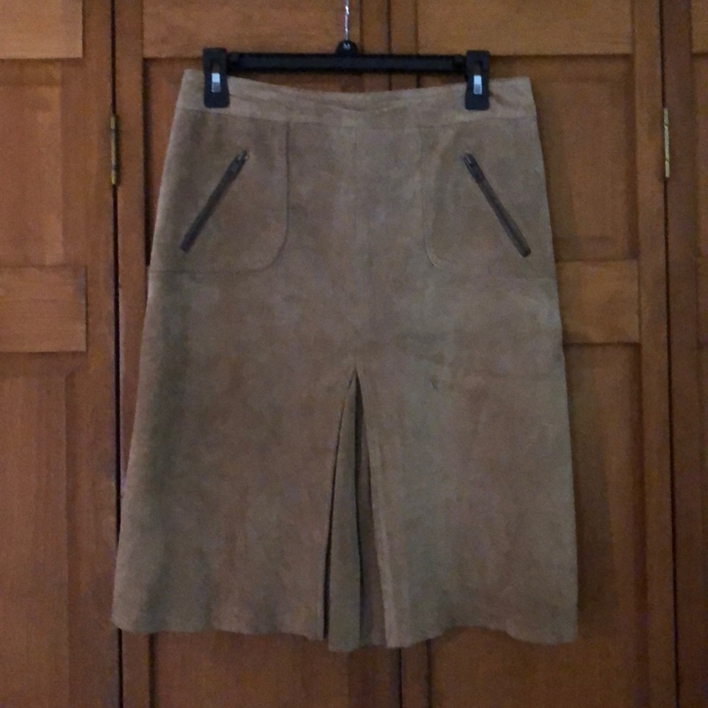 Suede Skirt - 100% Leather